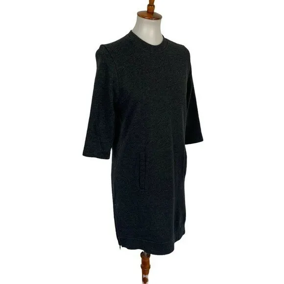 Fabletics Sweater Dress Small Gray Long‎ Sleeve Athleisure Cozy - Image 3