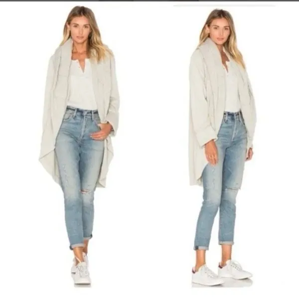 ✨Young Fabulous & Broke Sandrine M/L Cream Coat✨ - Image 9