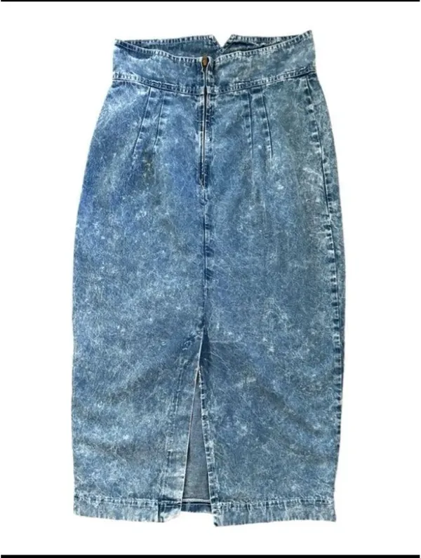 denim midi skirt Blue Size M - Image 3