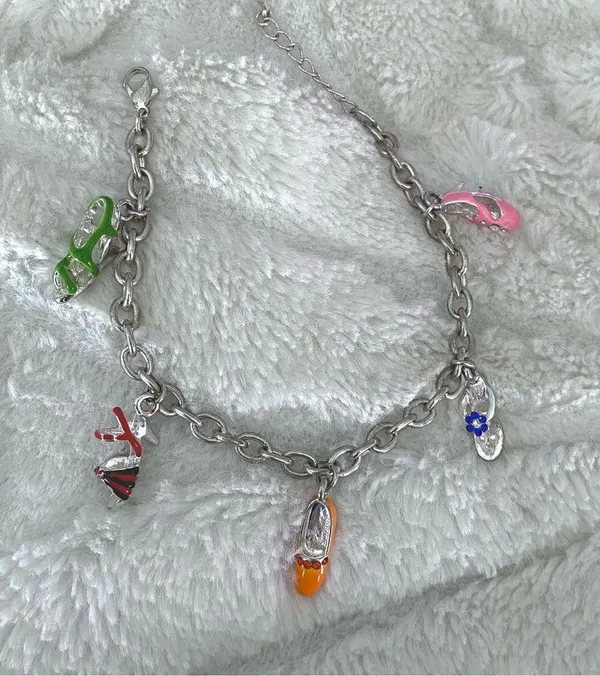 Shoe charm bracelet Silver - Image 3