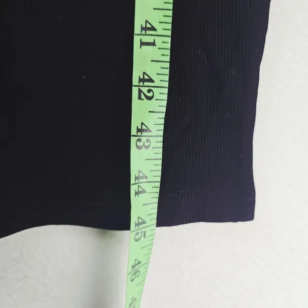 Baltic Born NWOT Moore Ribbed Tank Midi Dress‎ Square Neck Black Large - Image 12