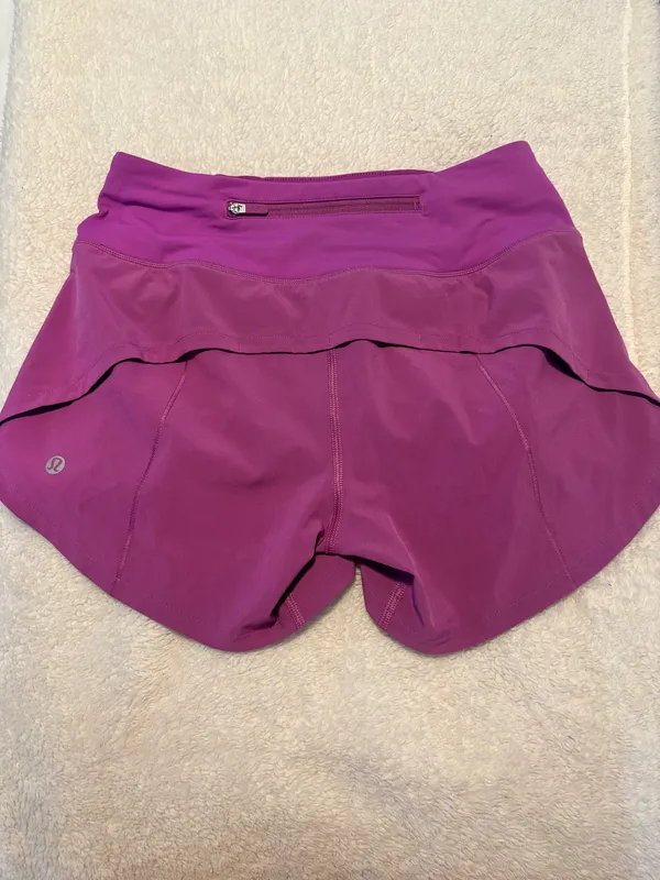 Lululemon Magenta Speed Up Shorts 4" - Image 2