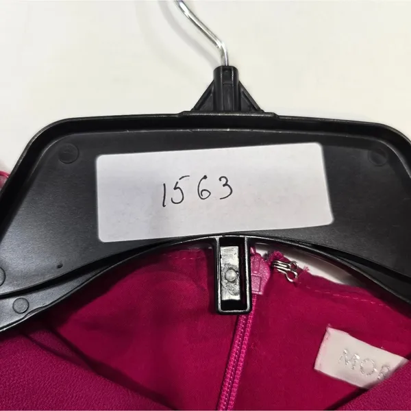 MORE TO COME Mileva Ruched Mini Dress in Fuchsia - Image 14