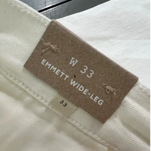 NWT Madewell The Emmett Wide-Leg Crop Jean: Welt Pocket Edition NO602 Tile White - Image 5