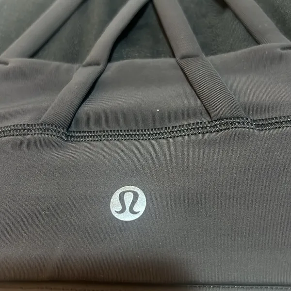 Lululemon Energy High Neck Long Line Sports Bra Black Size 8 - Image 3
