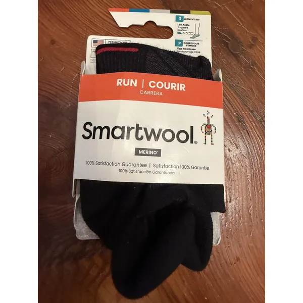 Smartwool Merino Women's Fit Run Low Ankle Black Socks S 2 Pairs NWT - Image 3