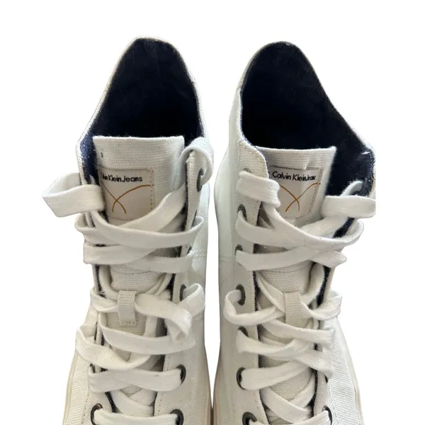 Calvin Klein Canvas High Top Sneakers (Size 9.5) - Image 4