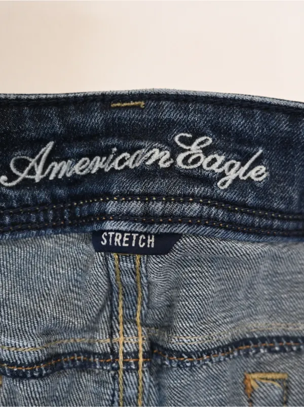 American Eagle Women's 8 Short Dark Wash Low-Rise Vintage Original Boot Jean - Image 9