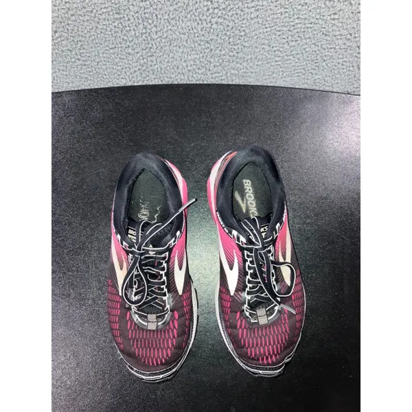 Womens Brooks‎ Ghost 10 Cloud Cushion Athletic Running Shoes Size 7.5 Black Pink - Image 14