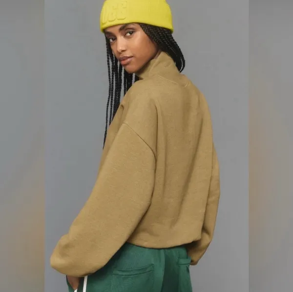 Anthropologie Pilcro funnel neck bubble-hem pullover - Image 3