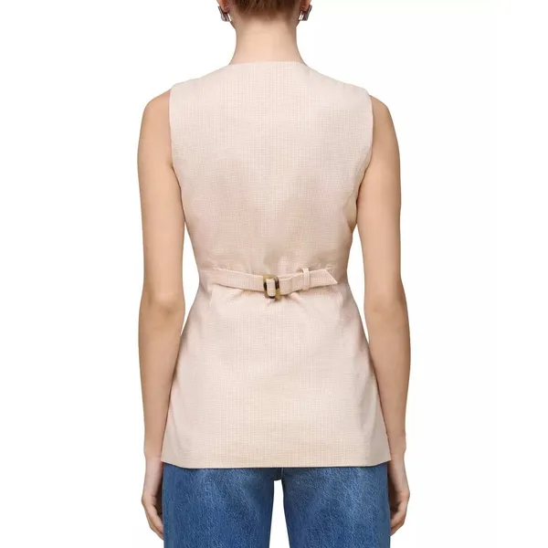 Bagatelle Longline Linen Blend Vest‎ Size Medium - Image 3