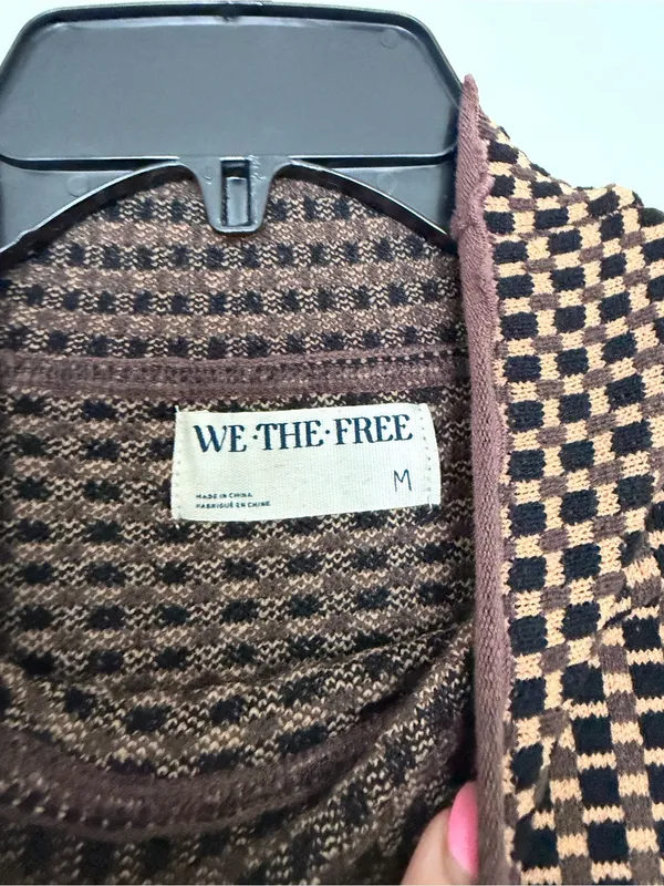 Free People Gamer Cuff Cotton Blend Sweater Top - Image 3