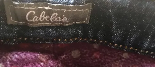 Cabela's Flannel Lined Purple Polka Dot Jeans Women’s Size 12 R - Image 7