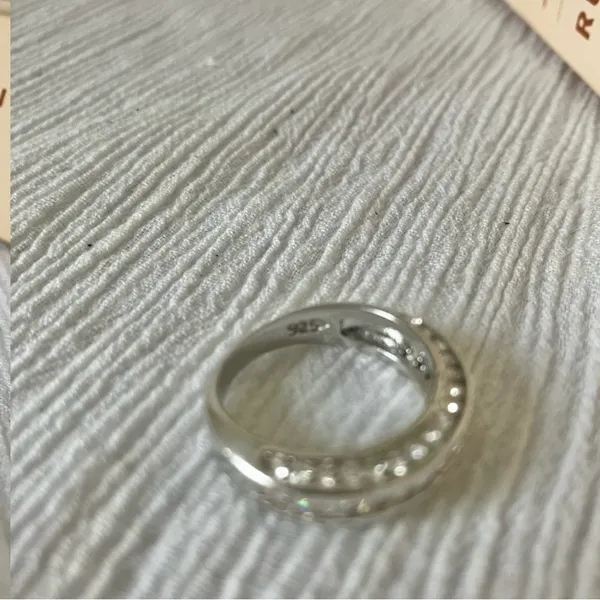 925 Channel Set Pave Silver Diamond Ring Vintage “Liene” Round Band Classic Mens Jewelry - Image 10