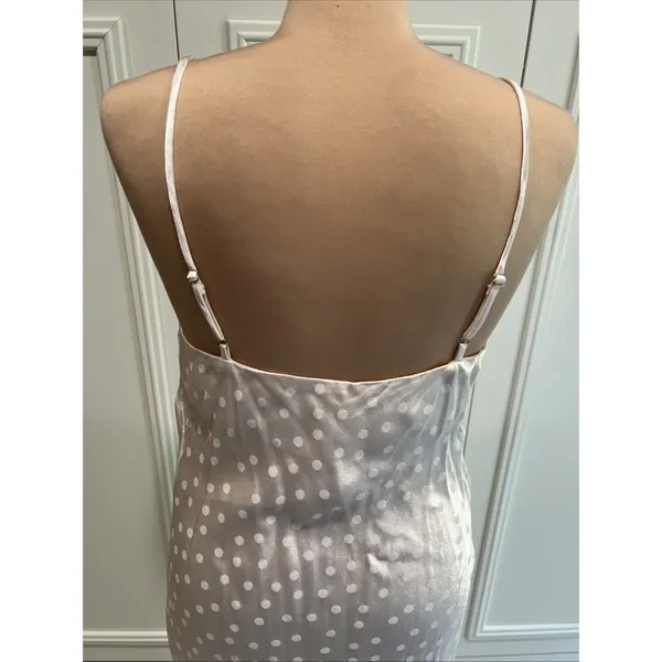 Lovestitch Cream Polka Dot Slip Dress Size Medium‎ Babydoll Coquette Cottagecore - Image 5