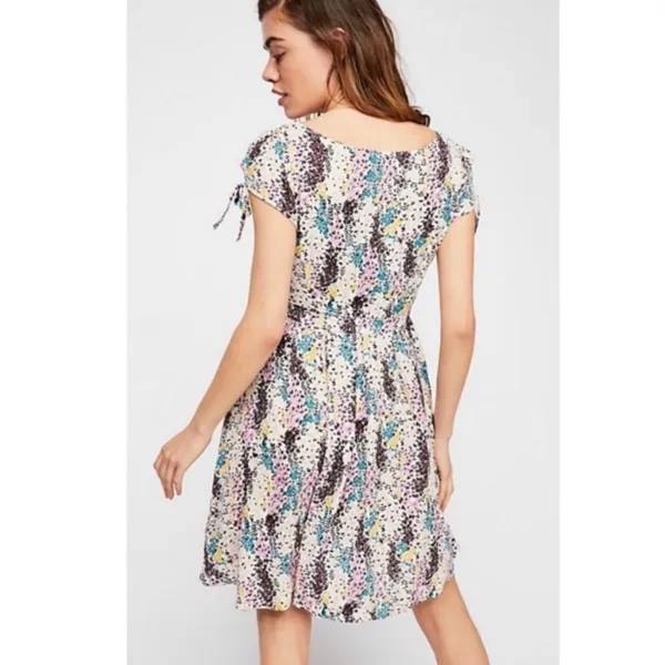 New free people‎ keyhole miss right floral dress small - Image 3