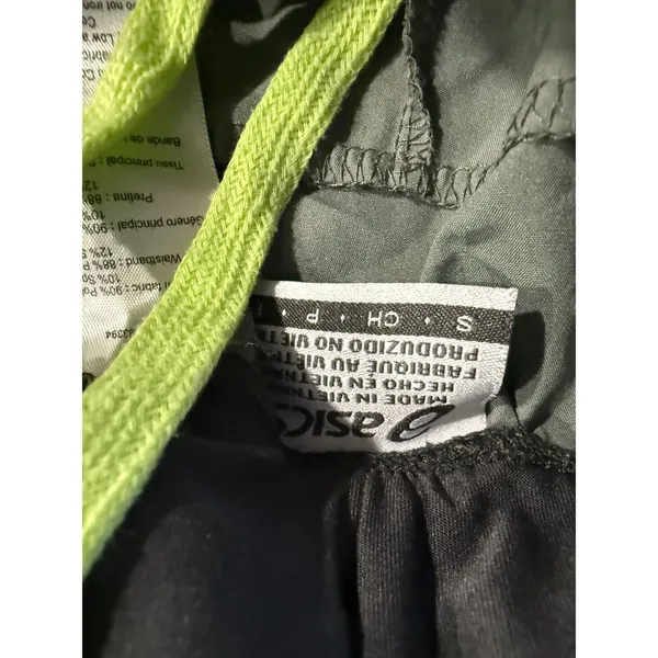 Asics Womens Green Tie‎ Dye Grid Running Shorts Reflective Size Small Activewear - Image 4