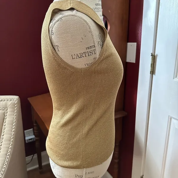 Ralph Lauren Gold Cardigan Sweater Timeless Knit Design - Image 3