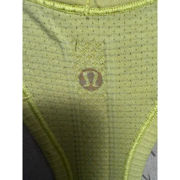 Lululemon Swiftly Tech‎ Racerback Tank Top Yellow Size 10 Athletic Running Gym - Image 4