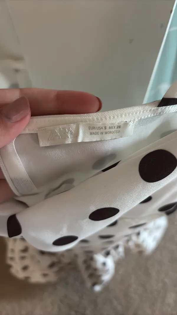 ZARA Polka Dot Mini Dress - Image 3