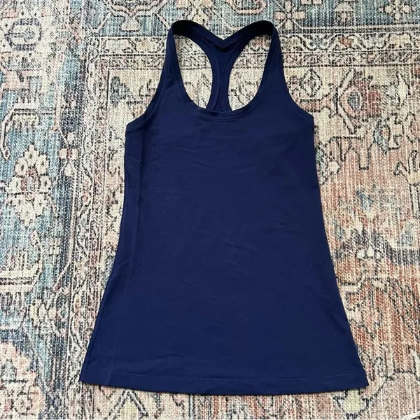 Lululemon Cool Racerback Tank Top Hero Blue Navy Size 6 - Image 9