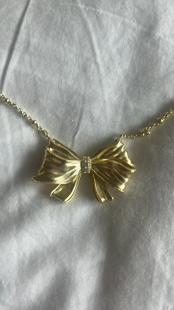 Kendra Scott Love Shack Fancy Bow Necklace - Image 3