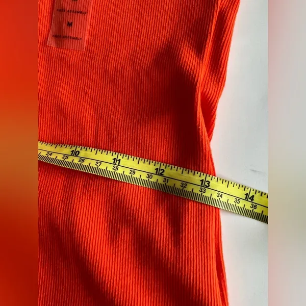 [Free Assembly] Women's Round Neck Short Sleeve T Shirts Orange Size M - Image 10
