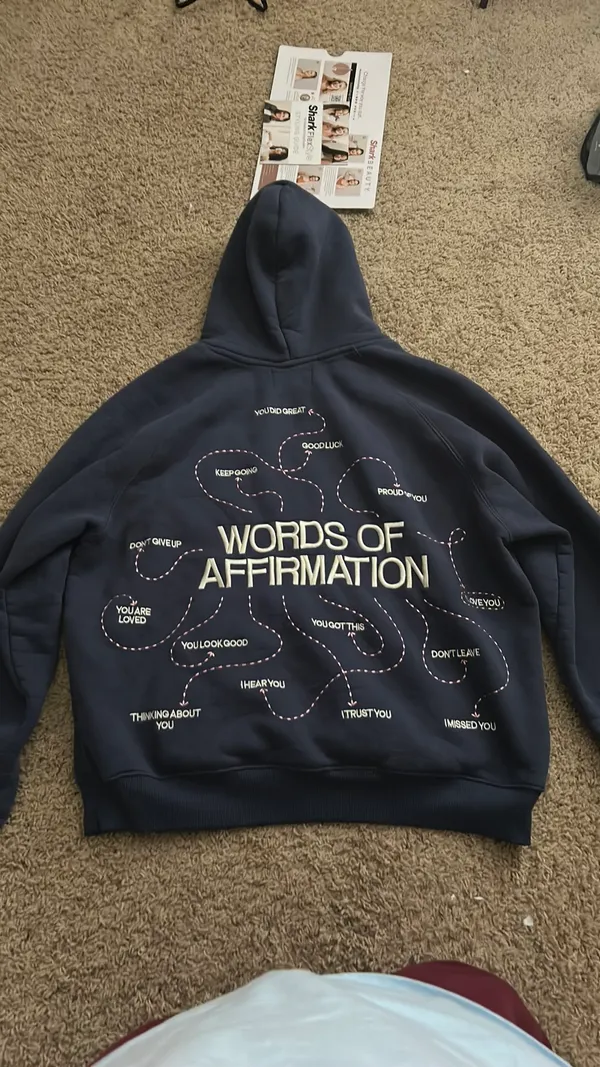 Dandy Worldwide Words of Affirmation Hoodie Navy - Image 2