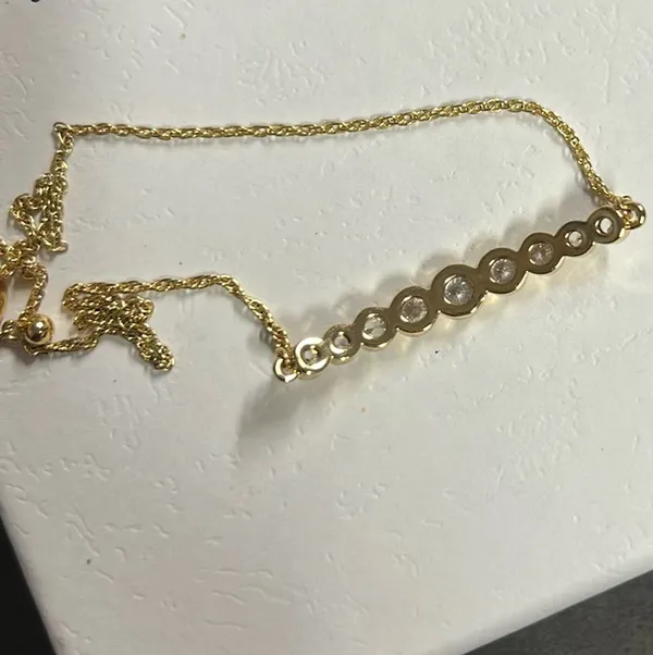Kate Spade Bracelet Gold Circle Slider Adjustable - Image 5