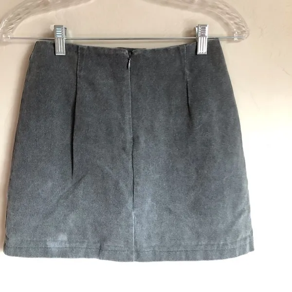 Catwalk Gray Denim‎ Mini Skirt - Image 5