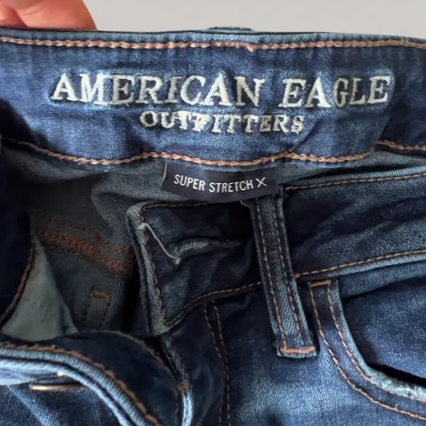 American Eagle Jegging‎ Super Stretch X Size 6 Dark Wash Skinny Jeans Women - Image 2