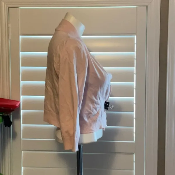 Chic Women's Pink Cardigan Size M - Image 2