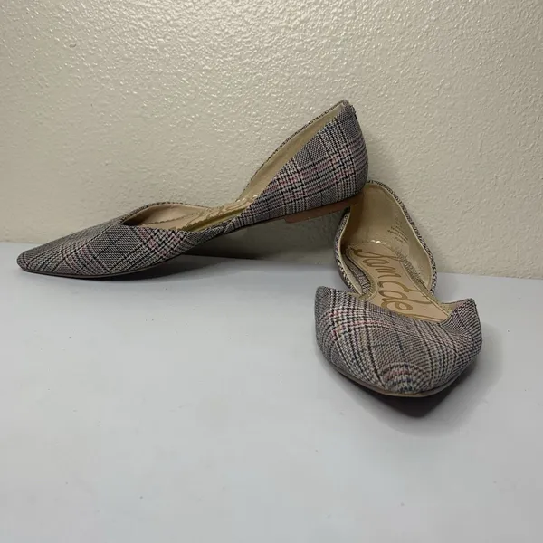 Sam Edelman Rodney D'Orsay Flats Glen Plaid Pattern Sz 9 Pointed Toe - Image 2