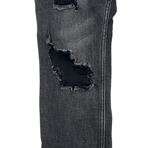 Hollister Juniors 5R Jeans Black High Rise Super Skinny Distressed Stretch - Image 6