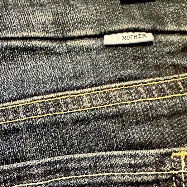 Mother The Looker Crop On The Edge Wash Blue Minimalist Jeans 25 - Image 10