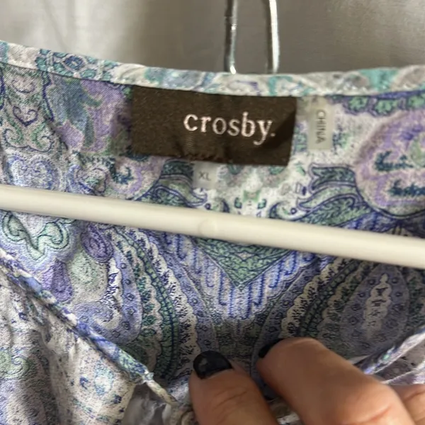 Chico's Crosby Multicolor Paisley Blouse 💙 - Image 2