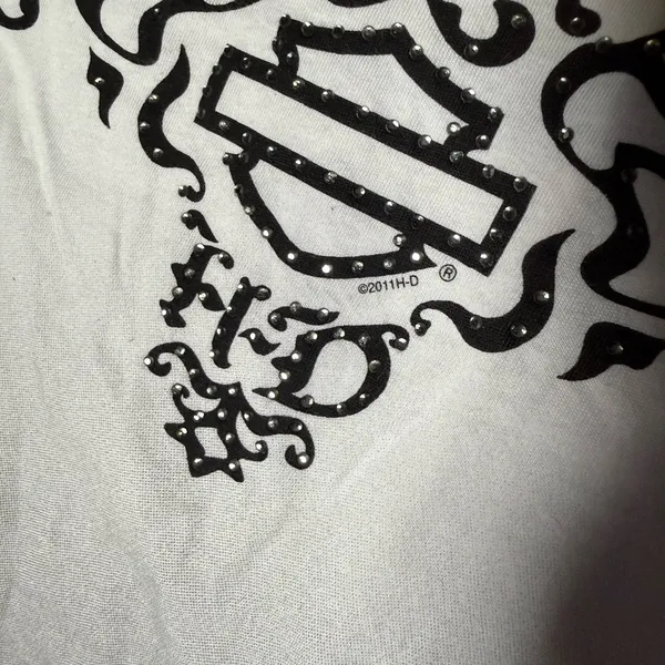 Harley-Davidson‎ Battlefield Gettysburg PA Graphic Tee tank top White large - Image 6