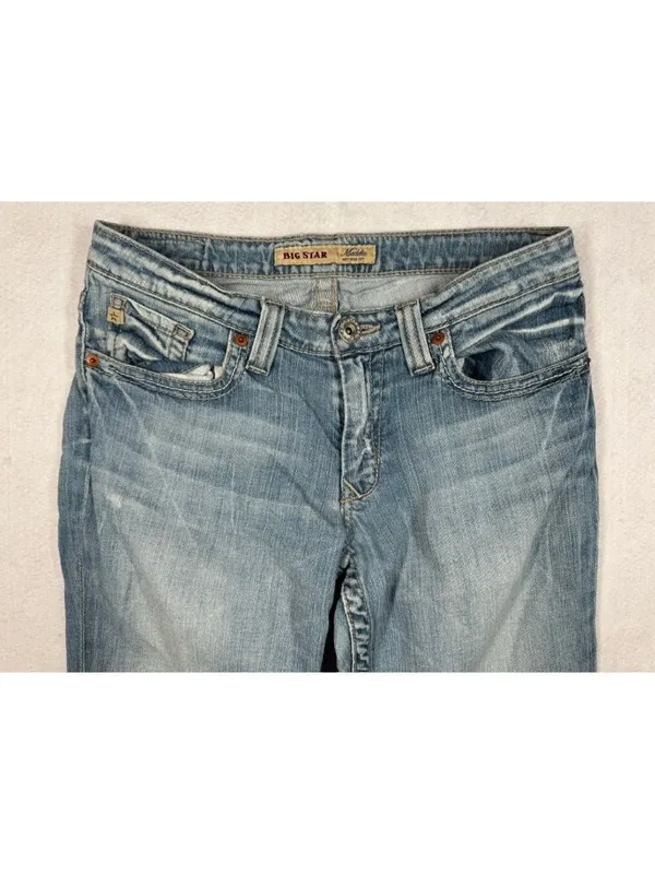 Big Star Maddie Boot Cut Jeans Mid Rise Fit Medium Wash Tagged Women's Size 29L - Image 3