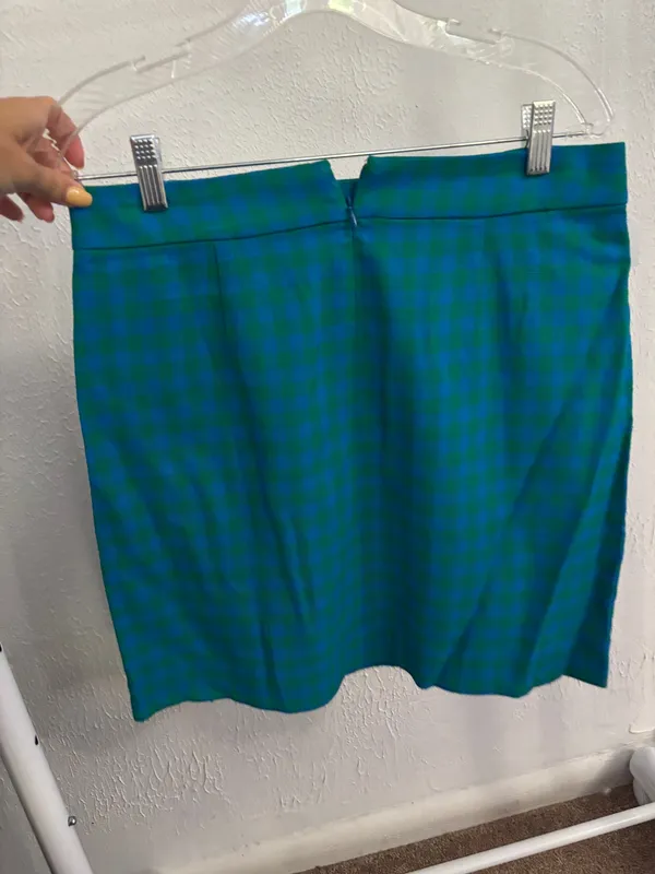 J. Crew Teal and Navy Pencil Skirt NWT - Image 2