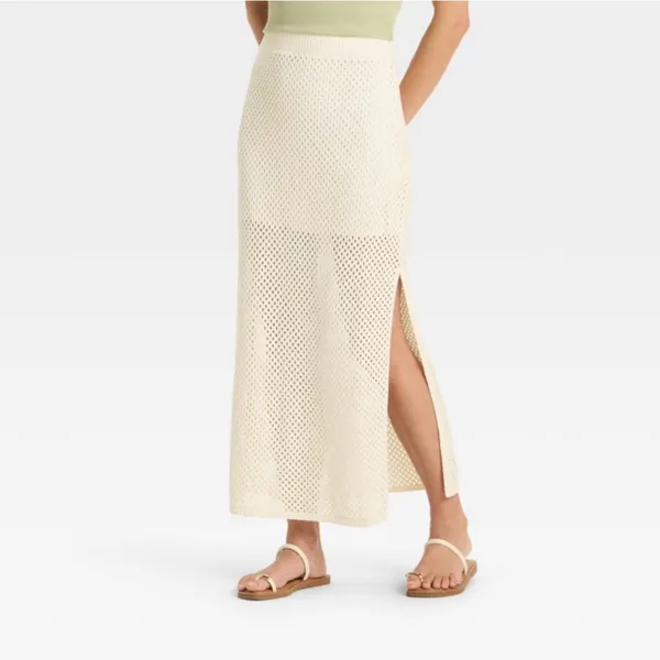 Universal Thread‎ Cream Maxi Sweater Skirt - Image 4
