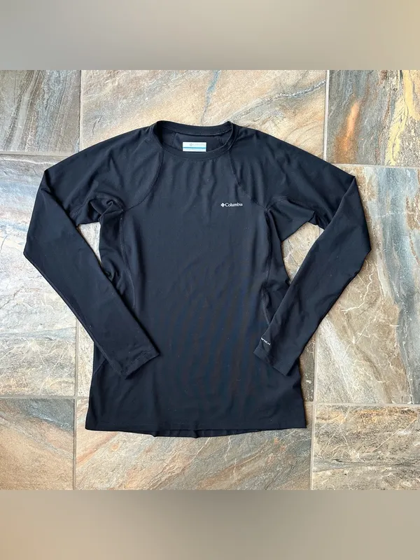 Columbia Omni-Wick Black Long Sleeve Base Layer Shirt Crew Neck Women’s Medium M - Image 9