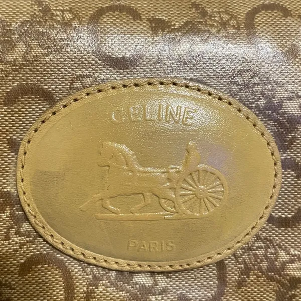 Celine PVC Classic Beige/Brown Duffel Bag - Image 4