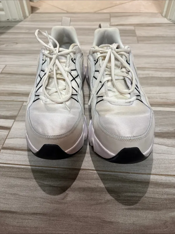 Nike White and Cream Chunky Sneakers RYZ Size 11.5 - Image 4