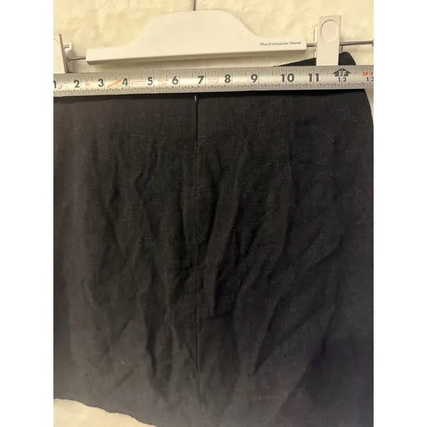 Princess Polly Black Mini Skirt Womens Size 0 Linen Blend A-Line High Waisted - Image 9