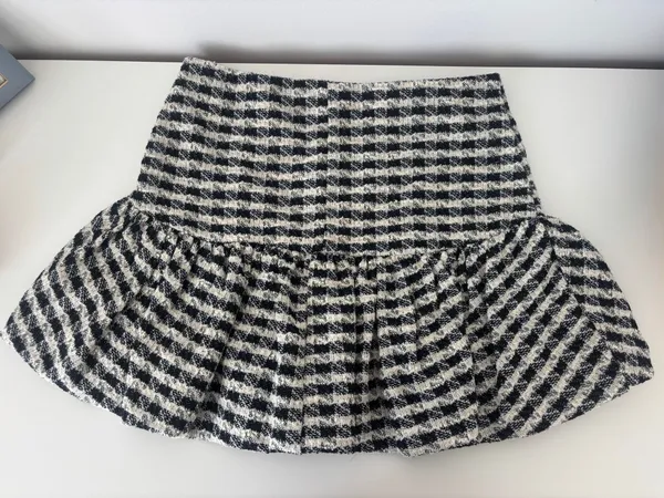 Lulus tweed skirt black and white - Image 3