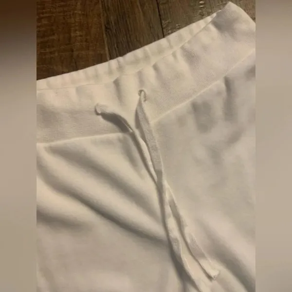 John Galt white terry cloth sweatpants size small one size brandy Melville - Image 4