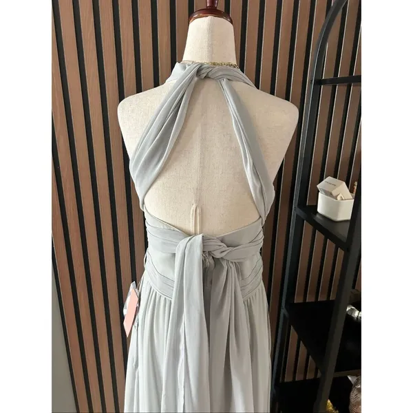 Birdy Grey maxi bridesmaid mother of the bride made of honor grey convertible dr - Image 3