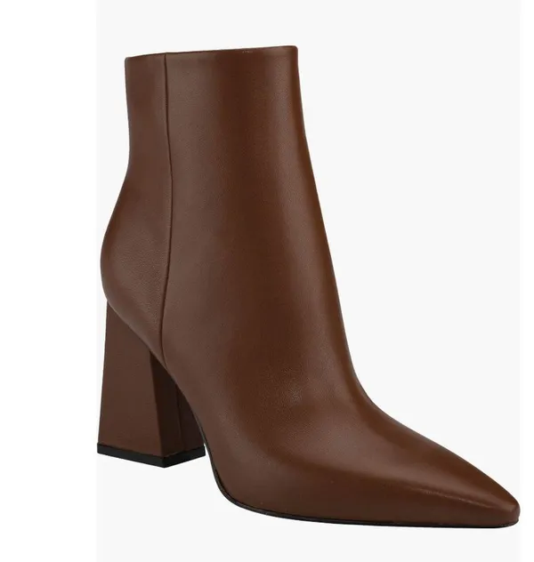 Marc Fisher Kulika Leather Pointed Toe Boots, Med Natural, Size 10 New w/o Box - Image 10