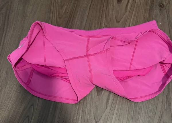 Pink Low-Rise 2.5" Lululemon Speed Up Shorts - Image 3