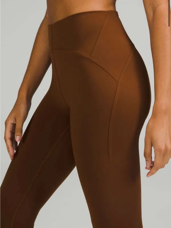 Lululemon InStill High-Rise Tight 25" Roasted Brown Size 4 Gently Used - Image 4